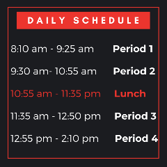 Schedule Nov. 29 to Feb. 3rd