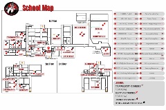 School Map Poster (24 × 36 in) (36 × 24 in)